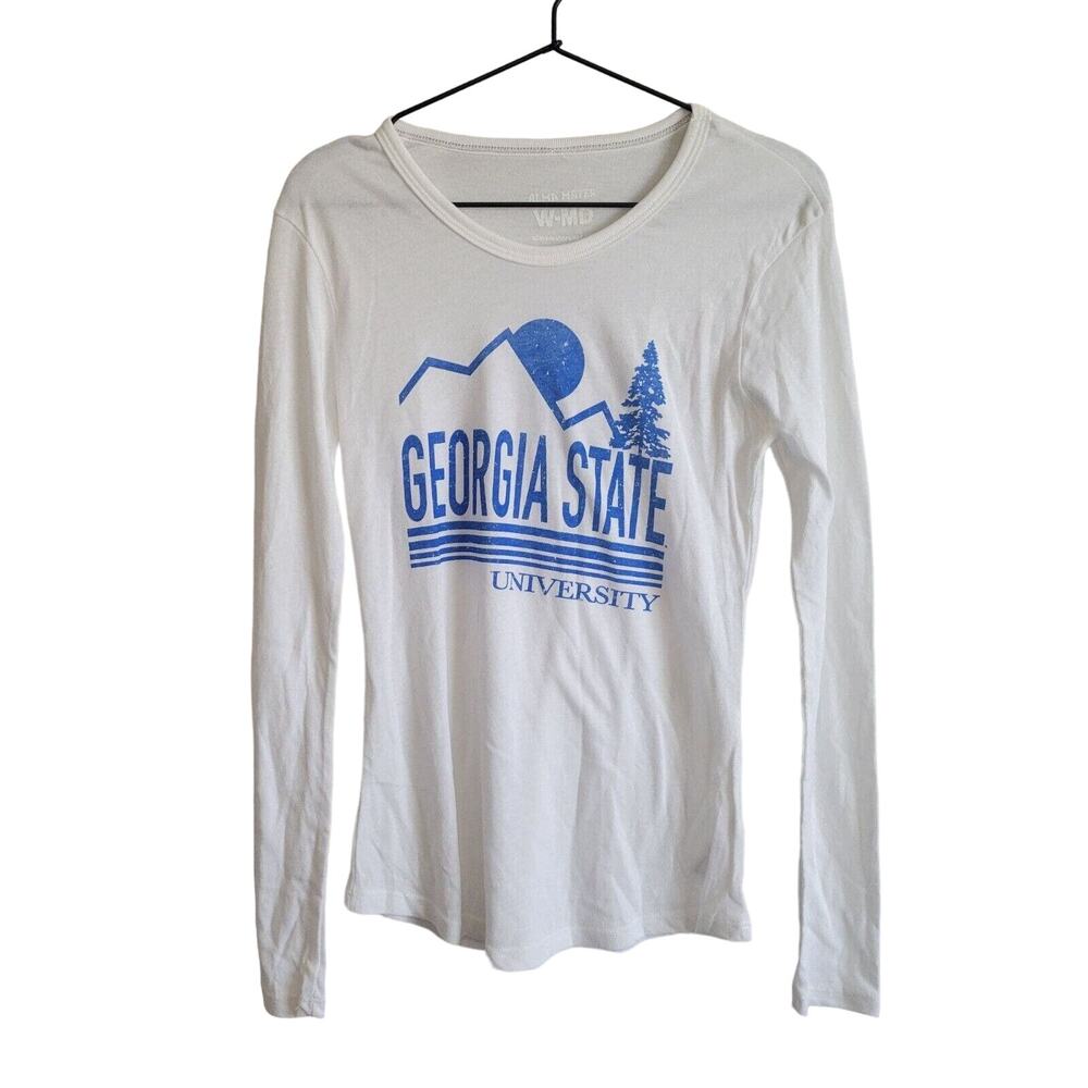 Georgia State University Womens Sz M Long Sleeve T Shirt Alma Mater NWOT